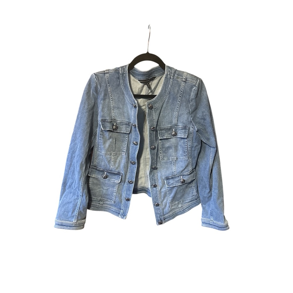 White House Black Market Blue Jean Jacket
